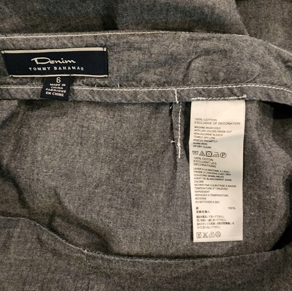 Tommy Bahama Denim Lightweight Skirt Sz 6 - Picture 6 of 6